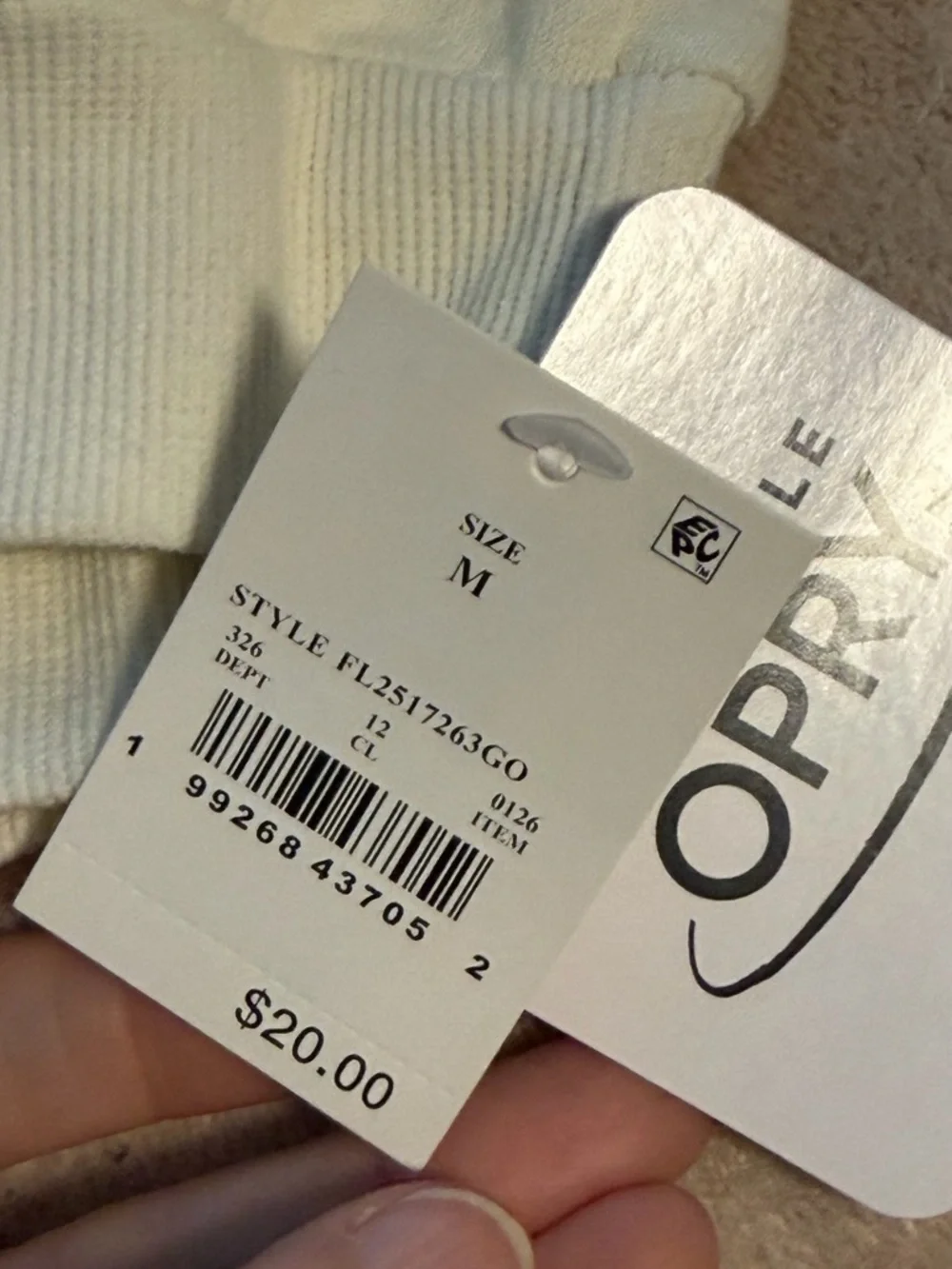 Grand Ole Opry Kids Cream Hoodie with Pink Graphic - Picture 4 of 5